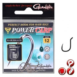 Carlige Gamakatsu - Power Carp Hair Rigger Barbless Nr. 10 Carlige Gamakatsu - Power Carp Hair Rigger Barbless Nr. 10
